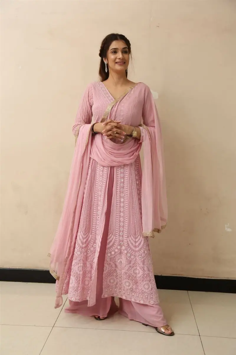 Telugu Actress Hasini Sudhir In Beautiful Pink Gown